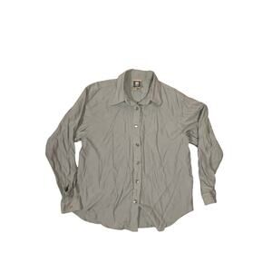 VTG Desert West by Sherry Holt Baby Blue Western Shirt Womens Small Pearl Button